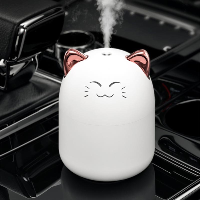 Cute White Cat Humidifier and Aroma Diffuser