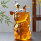 Cat Shaped Large Glass Decanter with Airtight Lid